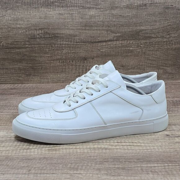 Beckett Simonon Garcia Men's Size 13 White Leather Sneakers (MSRP $179) - Picture 3 of 10
